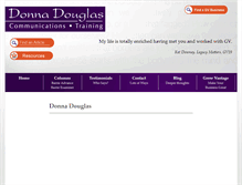 Tablet Screenshot of donnadouglas.com